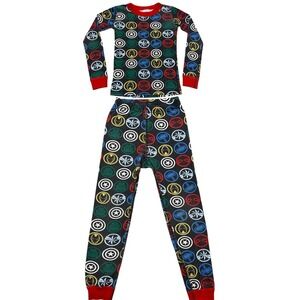 Hanna Andersson marvel icons long Johns pajama set size 6/7
